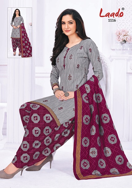 Laado Priti Patiyala Vol 11 Ethnic Wear Printed Wholesale Readymade  Cotton Dress
